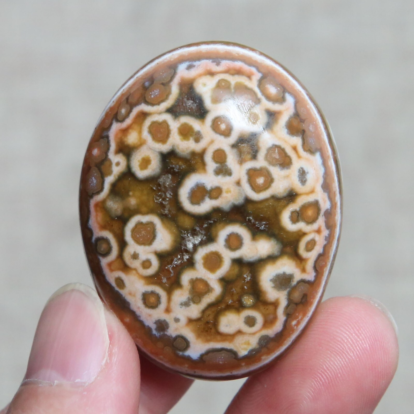 B7712-56g Amazing Natural Polished OCEAN JASPER Furnishing Freeform Healing