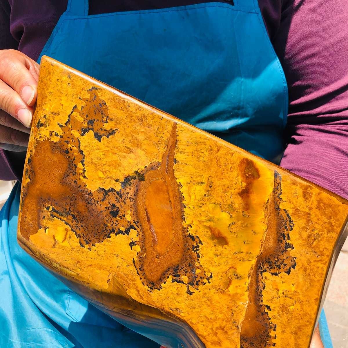 7.61 LB Natural Tiger Eye Polished Specimen Home Decor Raw Healing Stone 5359