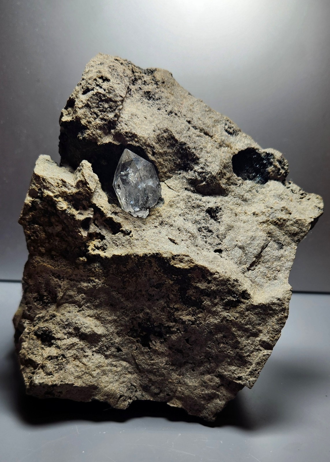 Herkimer Diamond Quartz In Matrix From Herkimer New York (See Description)