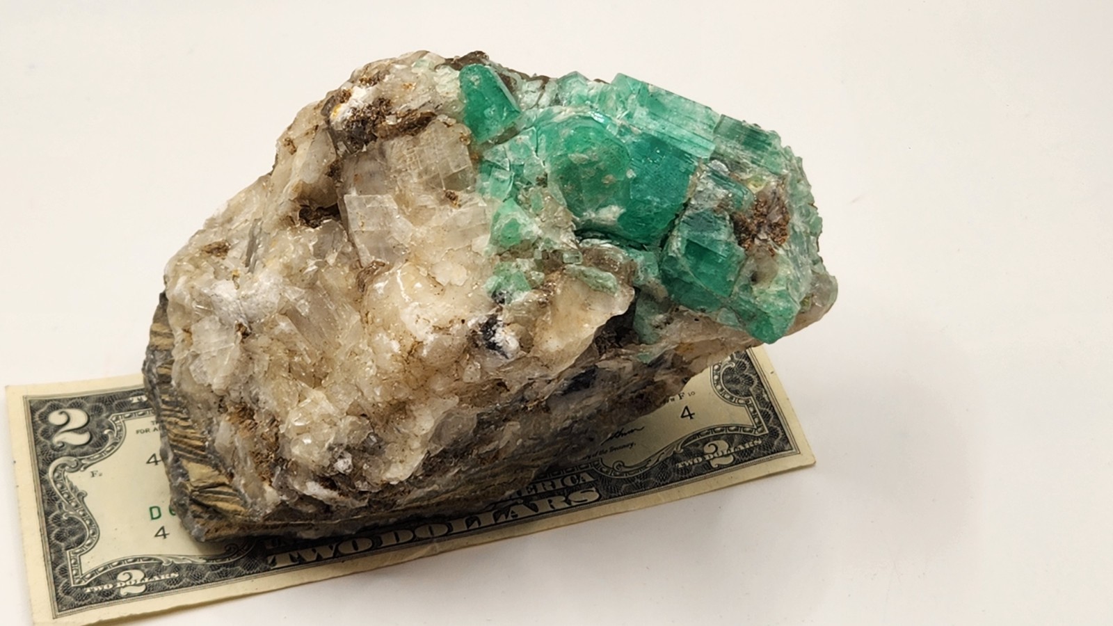 Rough Crystal Colombian Emerald Raw Matrix Collector Piece, Natural Not treament