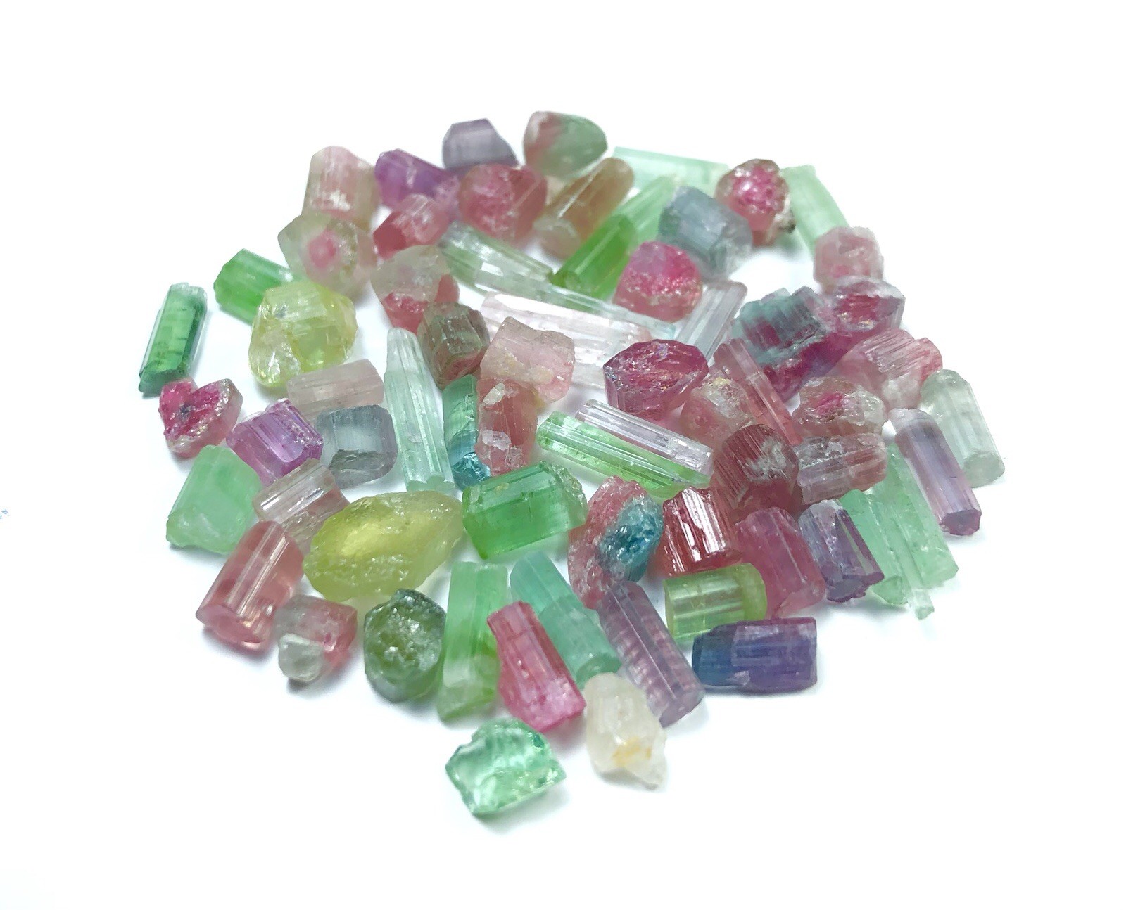 74 crt Beautiful color Natural Tourmaline Mix lot From Afghanistan|