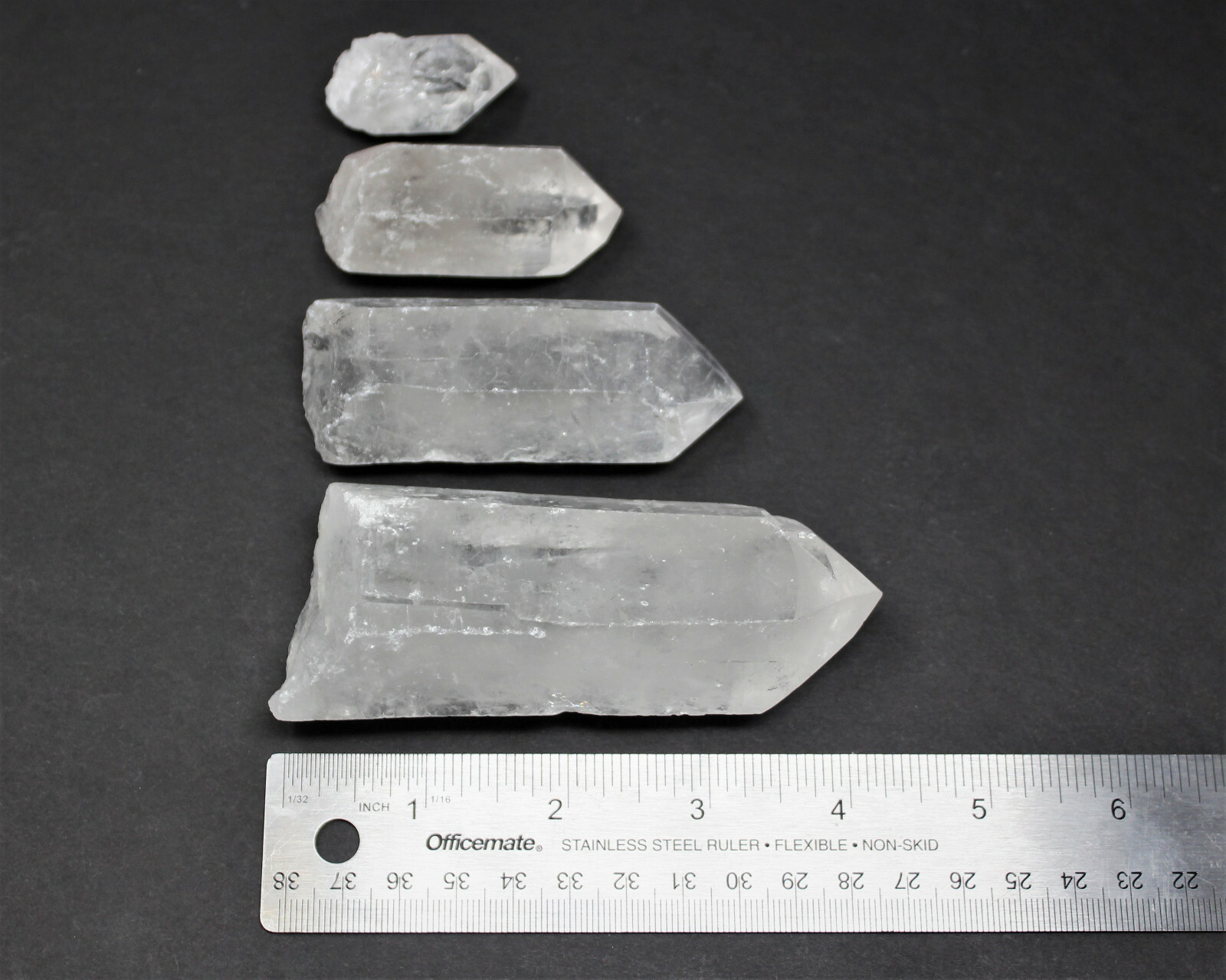 LARGE Clear Quartz Crystal Points, Choose Size 1-7″ A Grade Natural Quartz Point