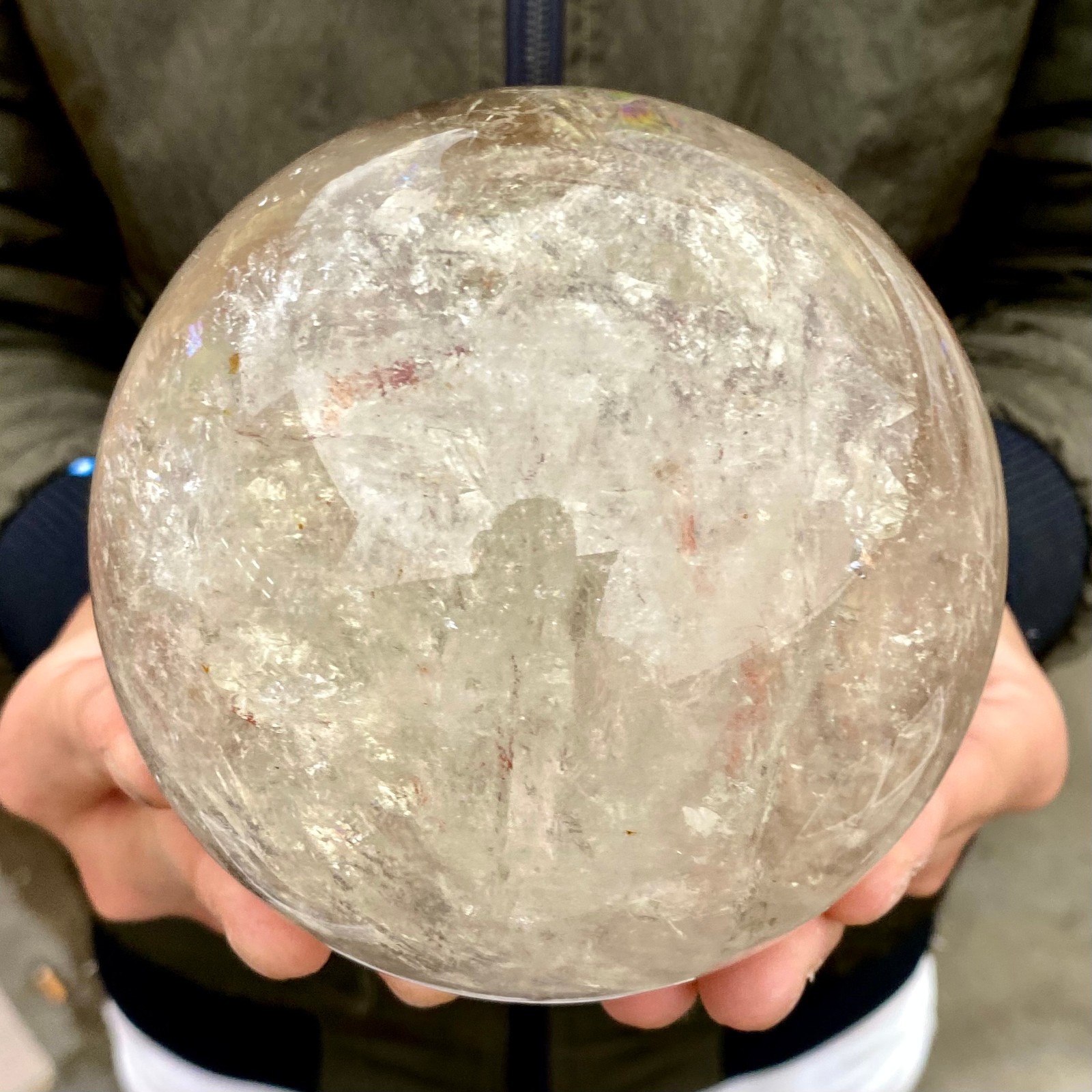 3.15LB Natural clear quartz sphere quartz crystal ball reiki Energy healing