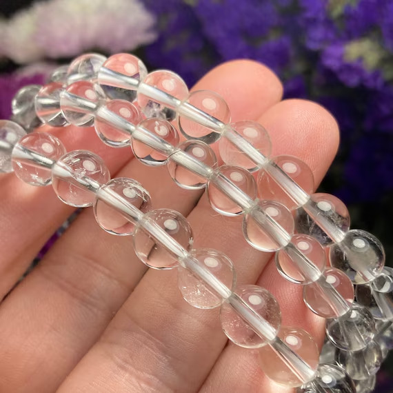 Clear Quartz Crystal Bracelet Healing Crystal Magnify Energy Gift for Her