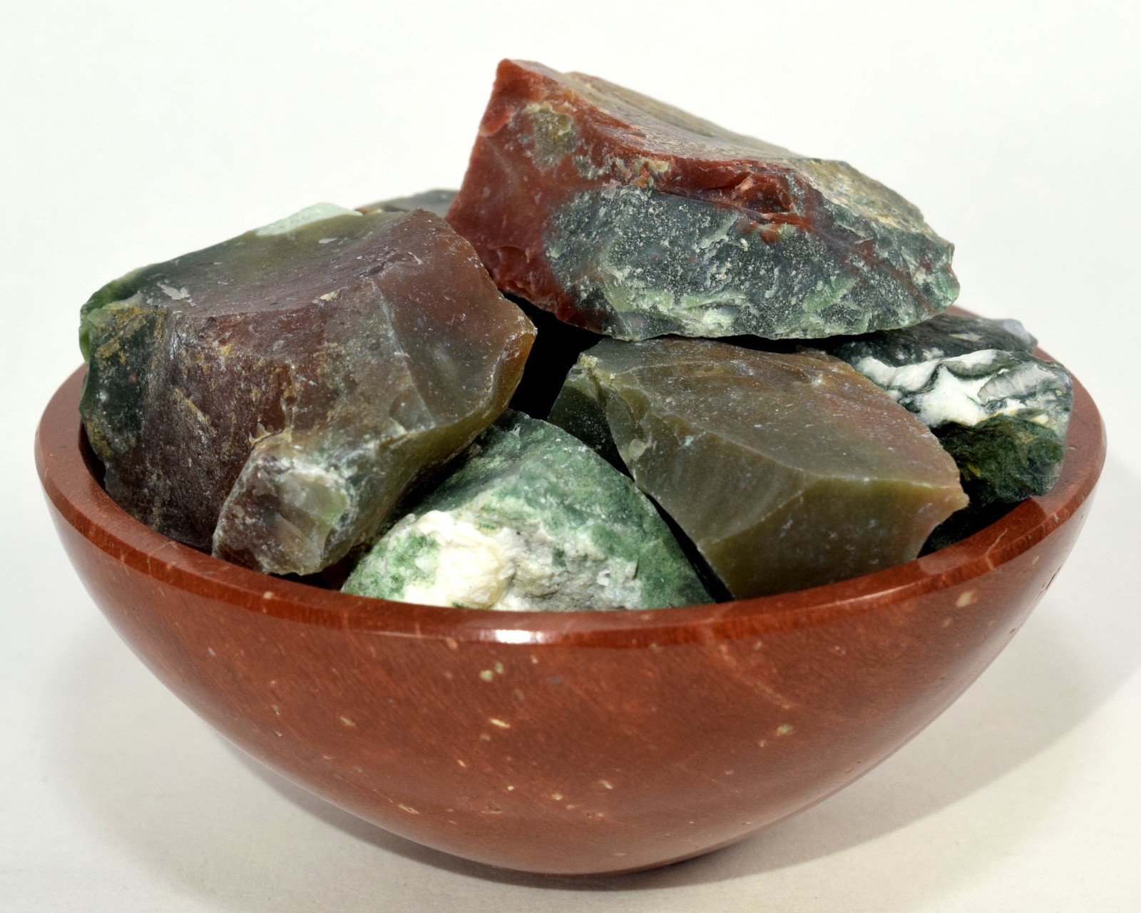 8oz Bloodstone Rough Natural Multicolor Gemstone Crystal Mineral Specimens India
