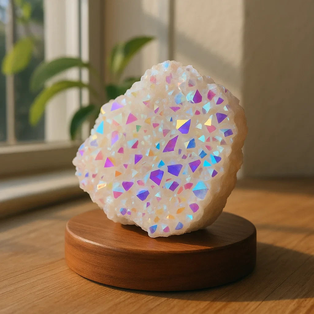 Natural Angel Aura Quartz Cluster Healing Crystal Rocks Collection Decoration