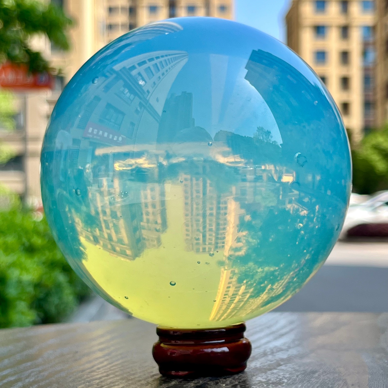 Natural Opal Sphere Polished Gemstone Ball Feng Shui Healing Crystal 3.3 lb