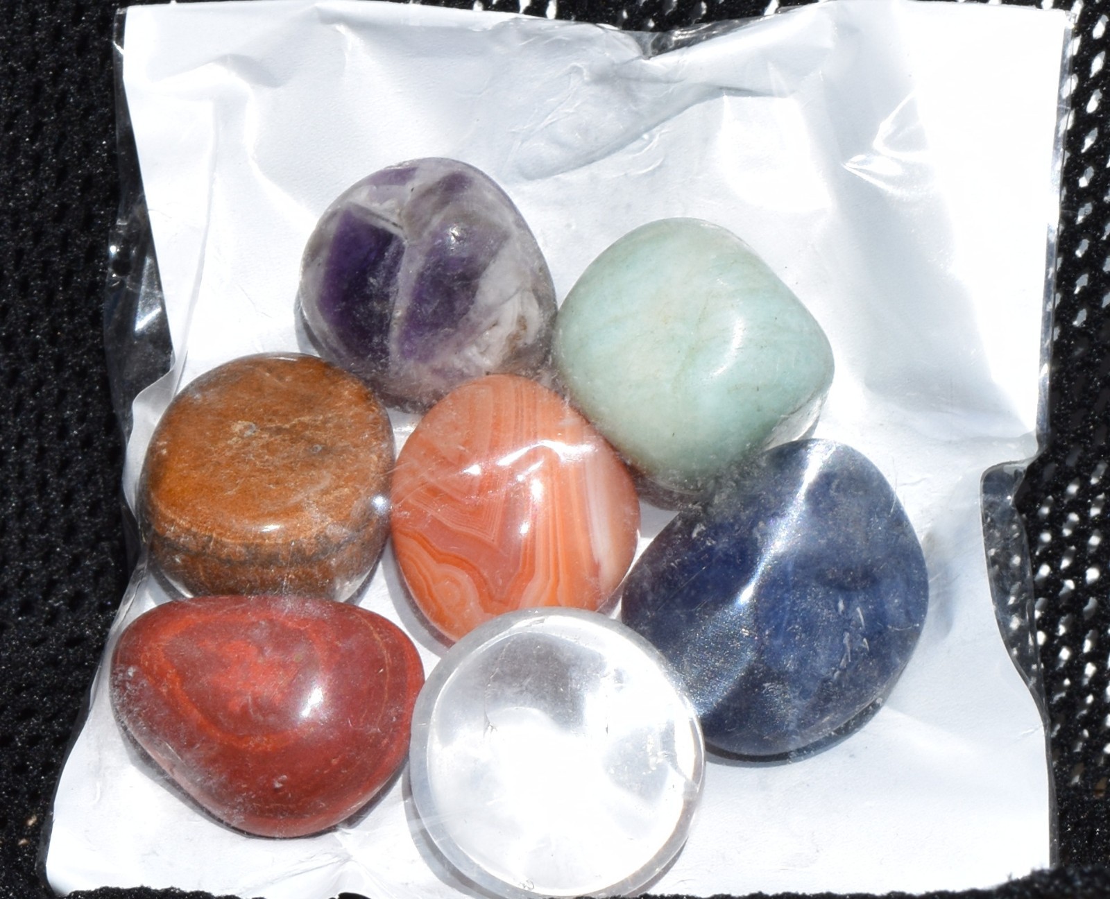 7 Tumble Chakra Stones Polished Various Shaped Stones