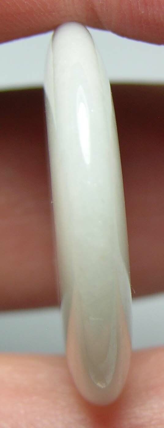 #21 100% Natural Untreated 33.20ct Green Jade Donut Shape Pendant 6.60g 26.50mm