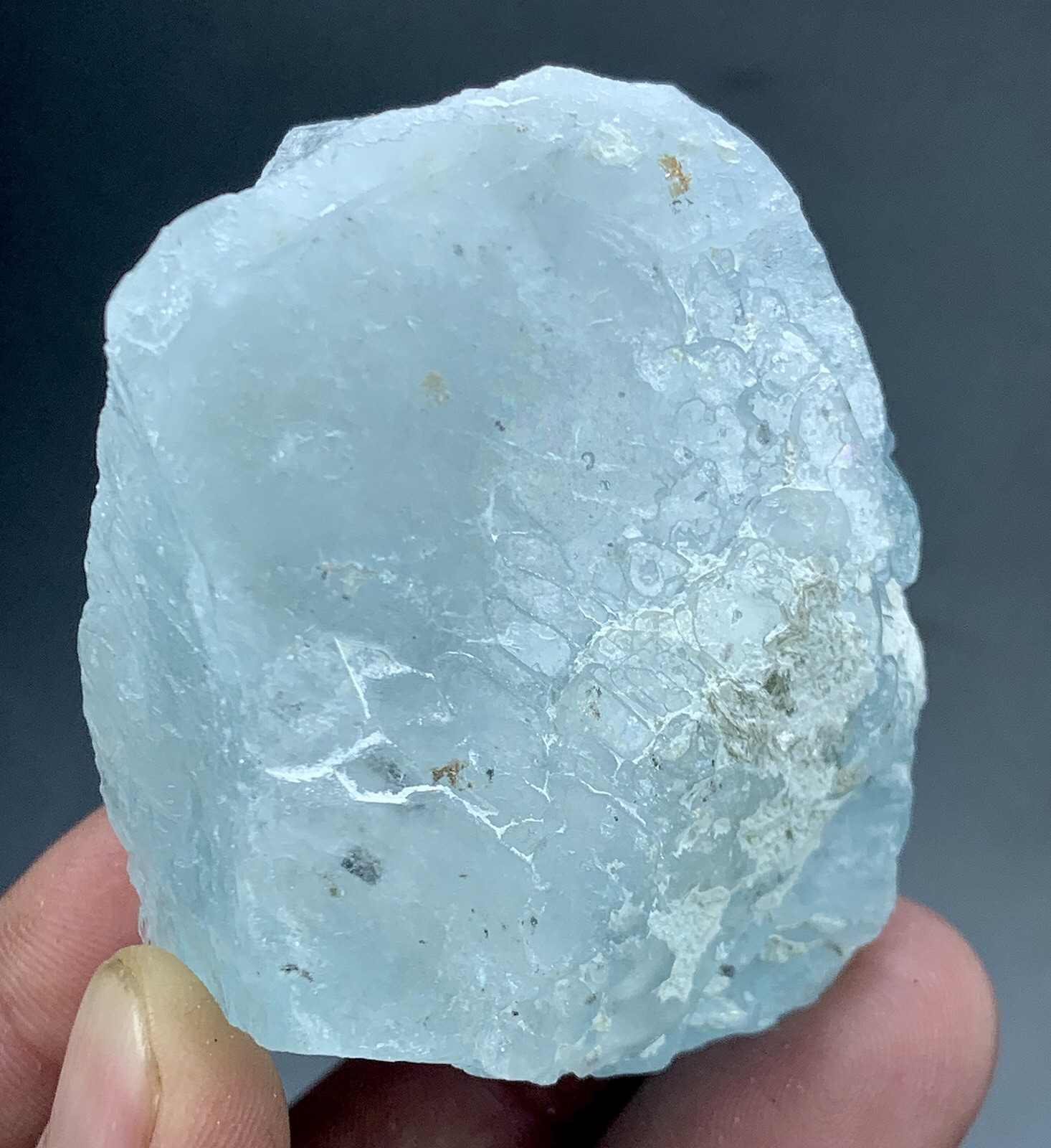 Natural Aquamarine, Afghanistan Crystal Specimen, 143 Gram (59x49x26mm)