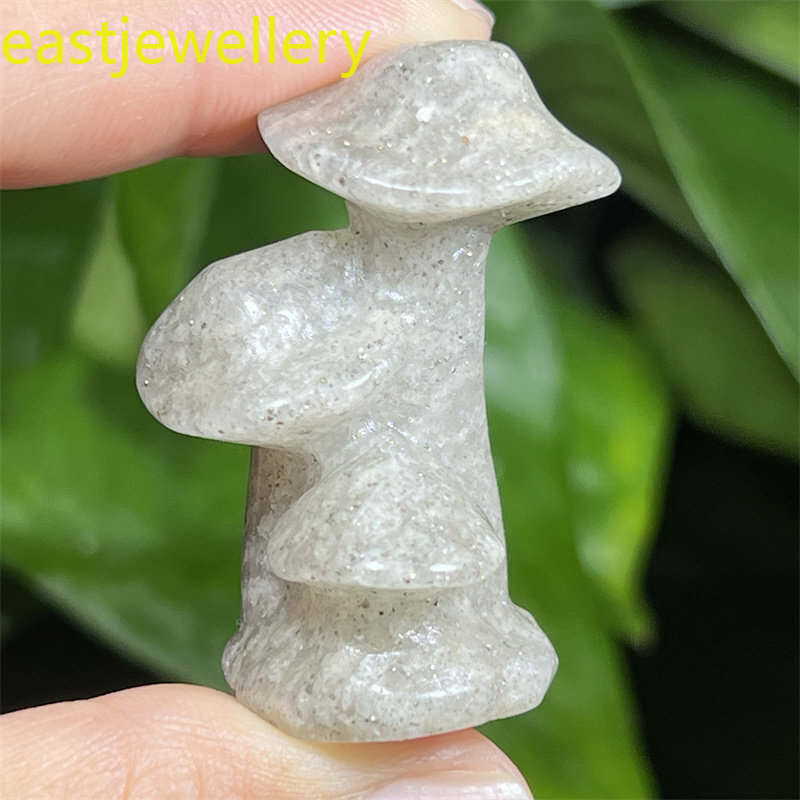 1pc Natural white Phantom Mushroom Skull gem Quartz Crystal Skull Random 1.5″