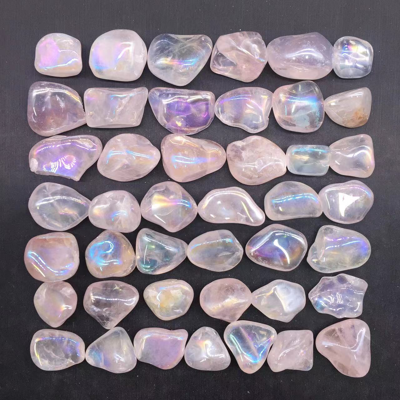 Angel Aura Natural Pink/Rose Quartz Crystal Tumbled Stone Healing Decorate 100g