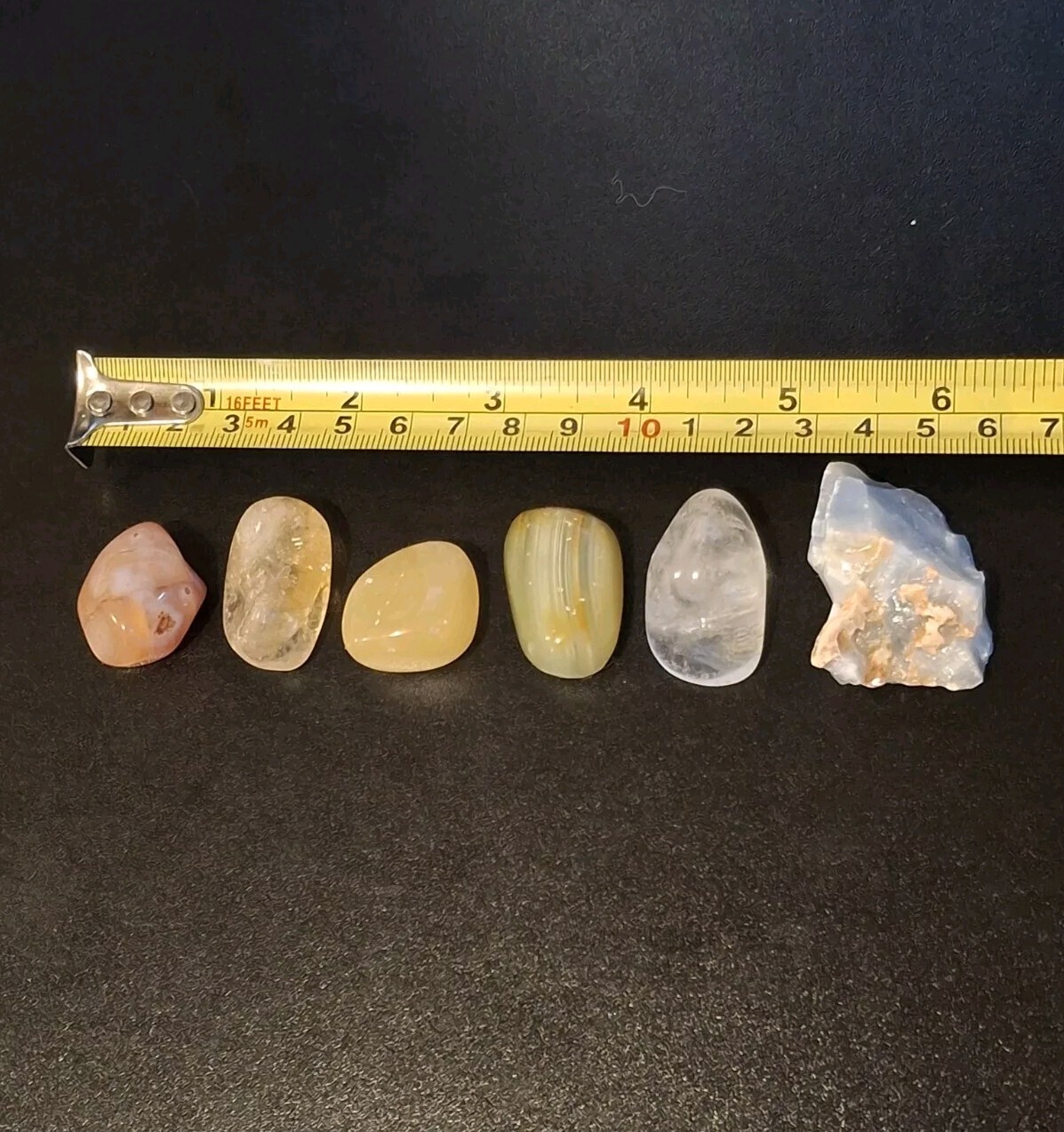 Small Aprox 2 – 4 cm Semi-Precious Stones & Crystals bag of 6