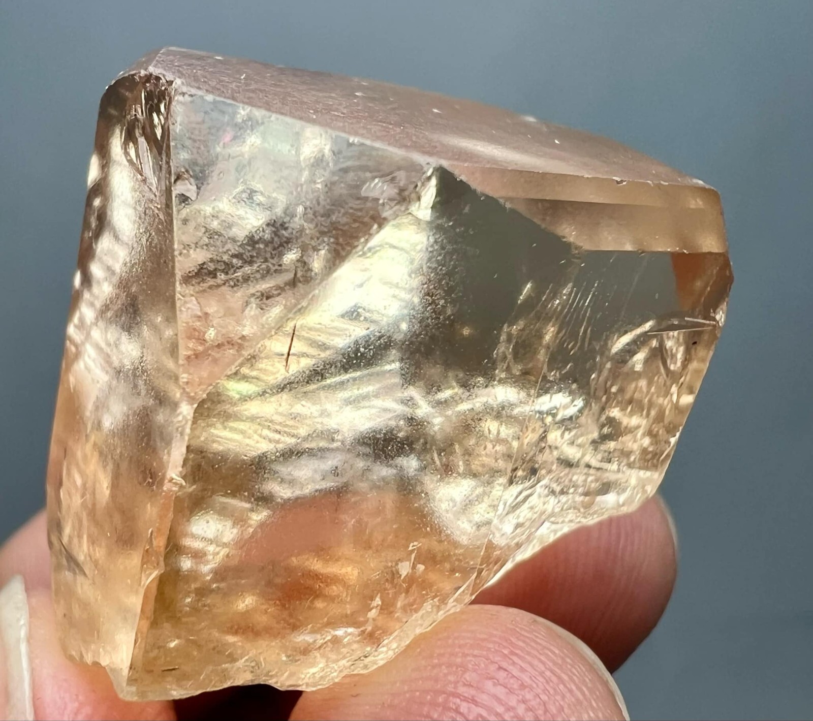 215 Carat Natural !!! Eye Clean Top Honey Color Topaz Huge Crystal @PAK