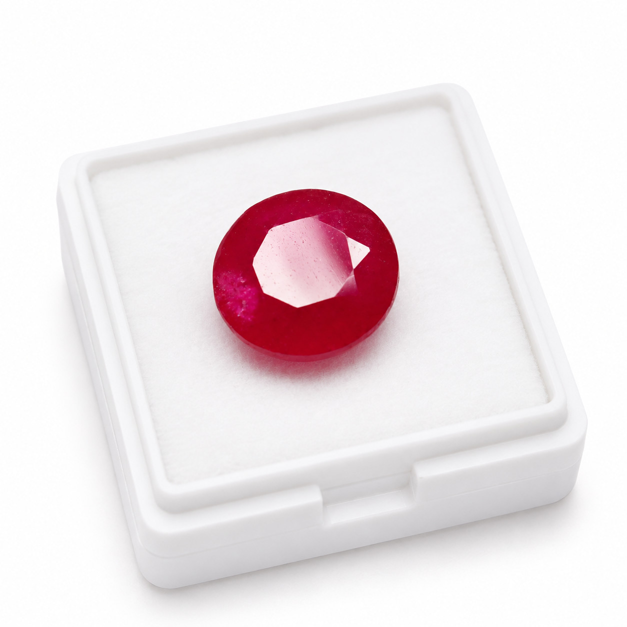 9.80 Ct Natural Round Cut Red Beryl Bixbite From Utah Certified Loose Gemstone