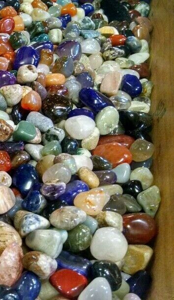 50g Tumbled Natural Assorted Mix Small Gemstone 10-20 Stones Gem Rock Specimens