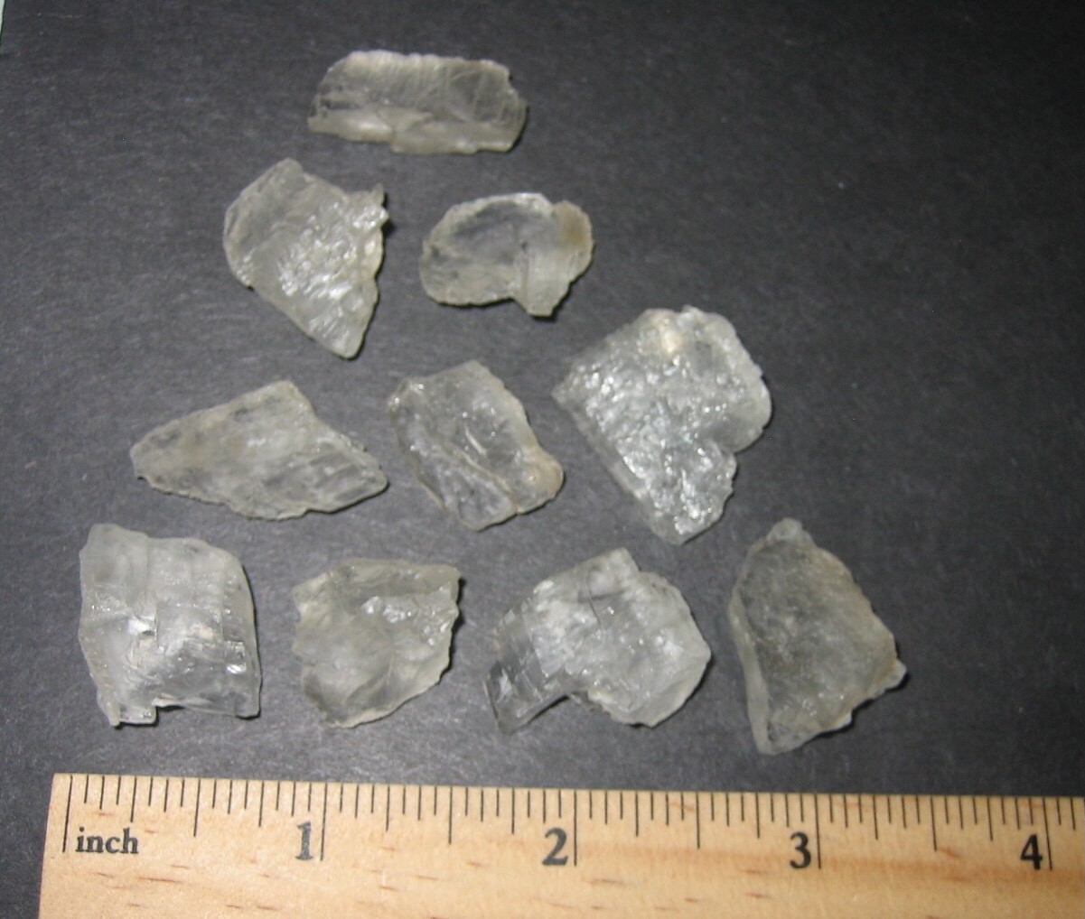 10 RARE! SMALL NATURAL ROUGH 0.5″- 1″ GEM PETALITE CRYSTALS BRAZIL ~ 29grams *4