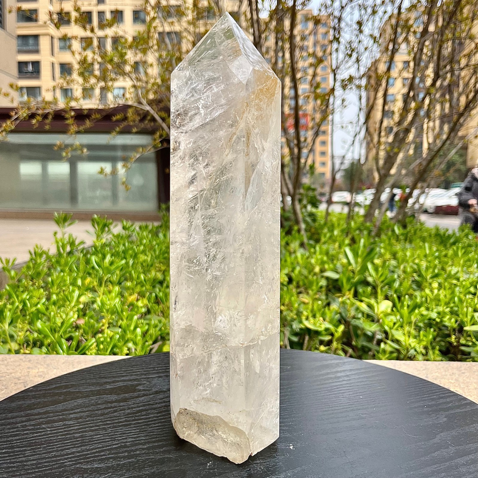 Clear Quartz Crystal Tower Point Home Office Desk Decor Ornament 6.5 lb