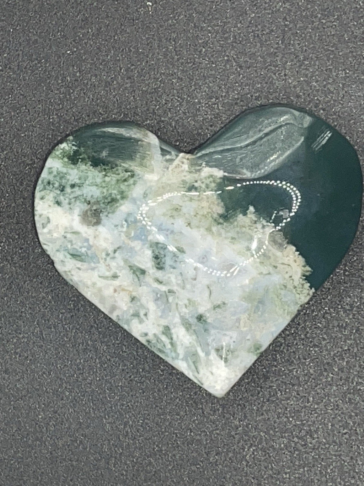 Moss Agate Heart 51g