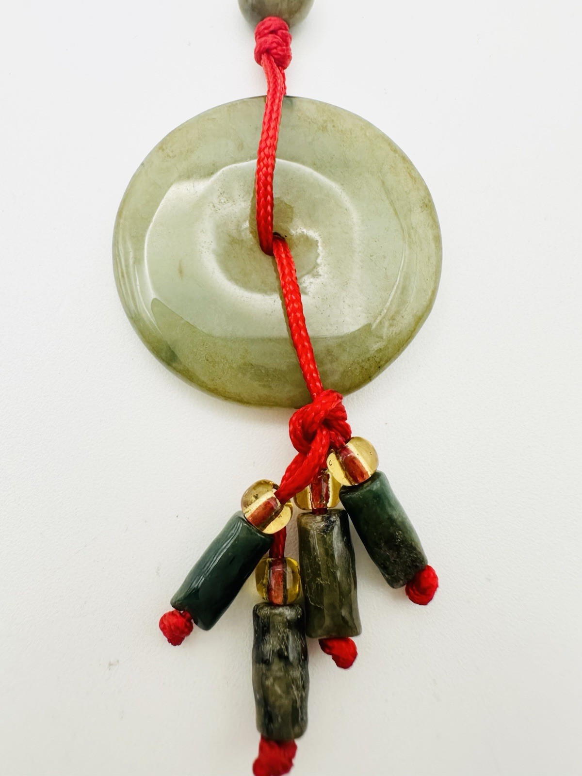 Natural Jadeite Jade Feng Shui Car Decoration
