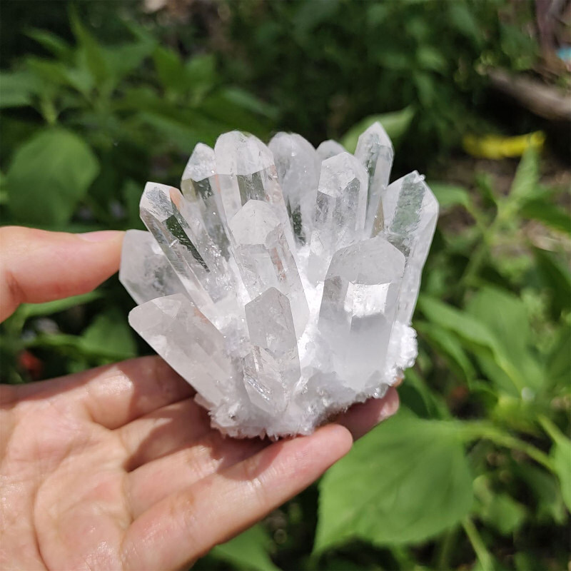200-300g Natural Clear Quartz Cluster Crystal Point Gemstone Geode Specimen Gift
