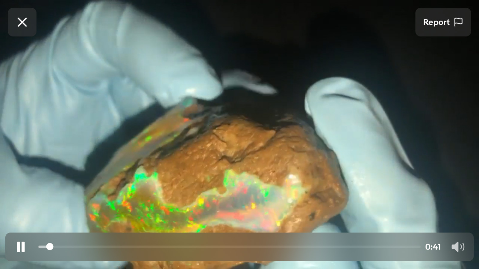 VIDEO Ethiopian Rough Opal Stunning Specimen almost 700ct huge gem crystal USA