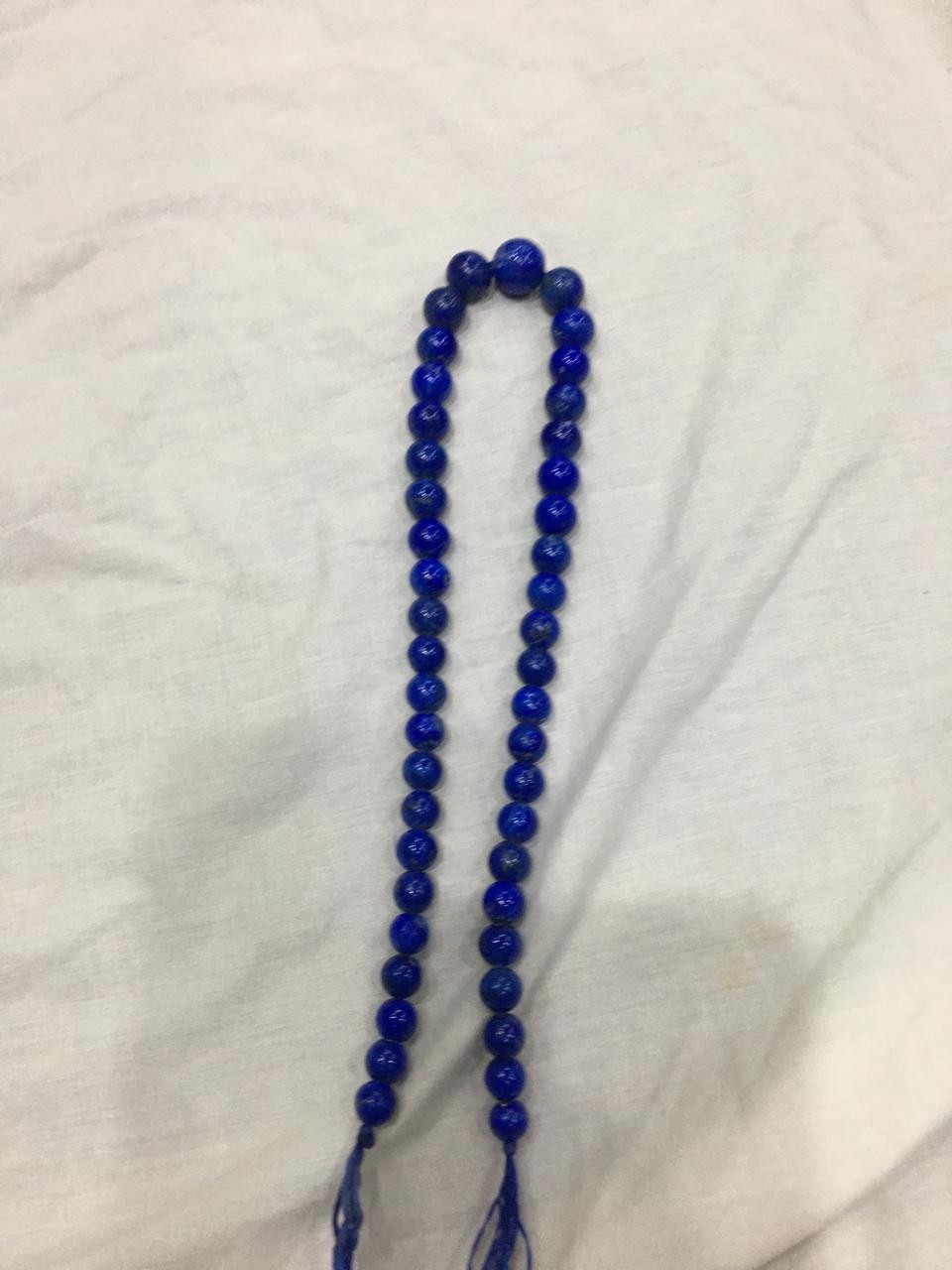 Lapis Lazuli Bead Necklace Blue Gemstone Jewelry Chakra Stone