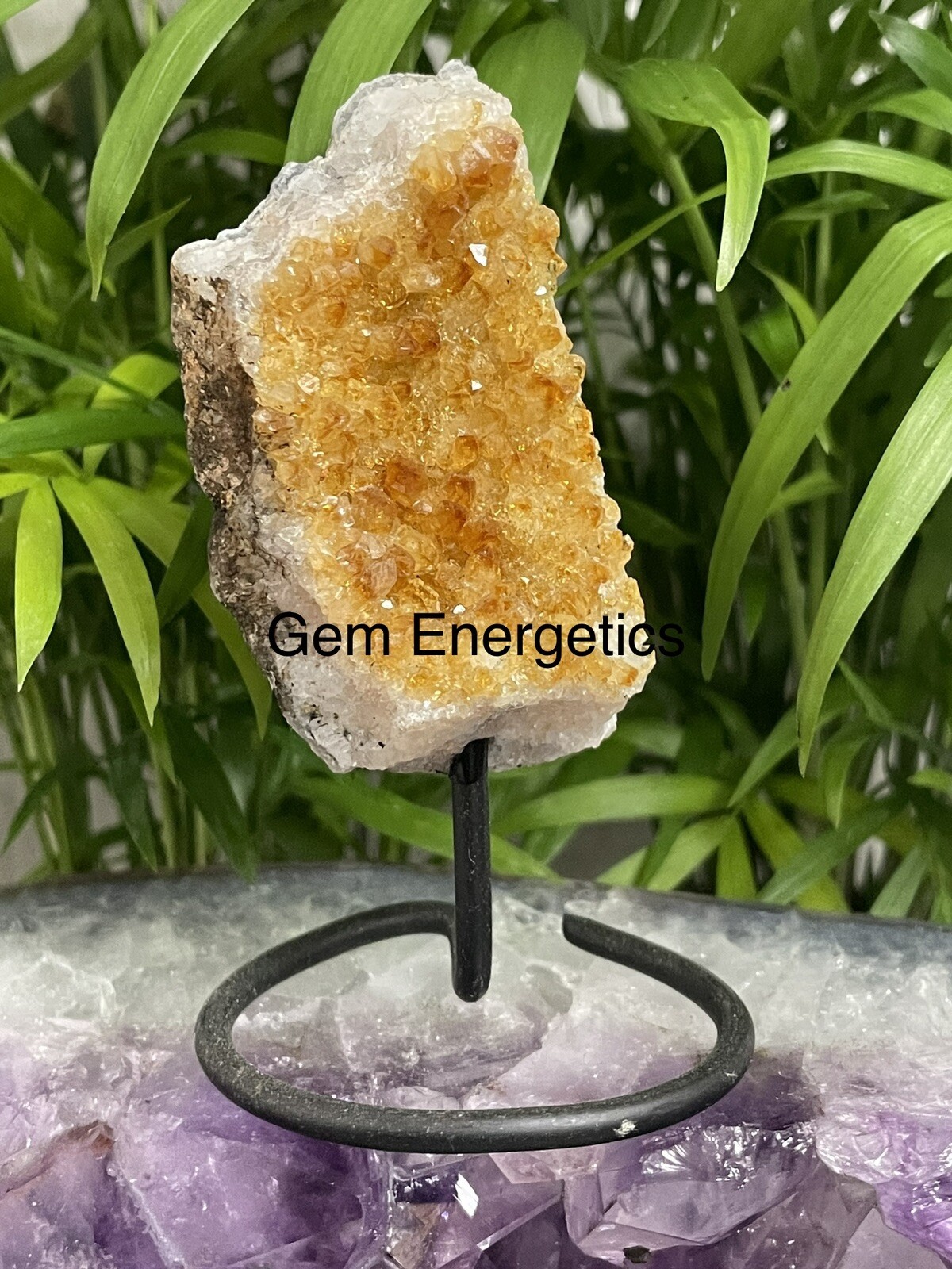 Citrine Druze Specimen Citrine Crystal Cluster Citrine Gemstone Feng Shui Stone.