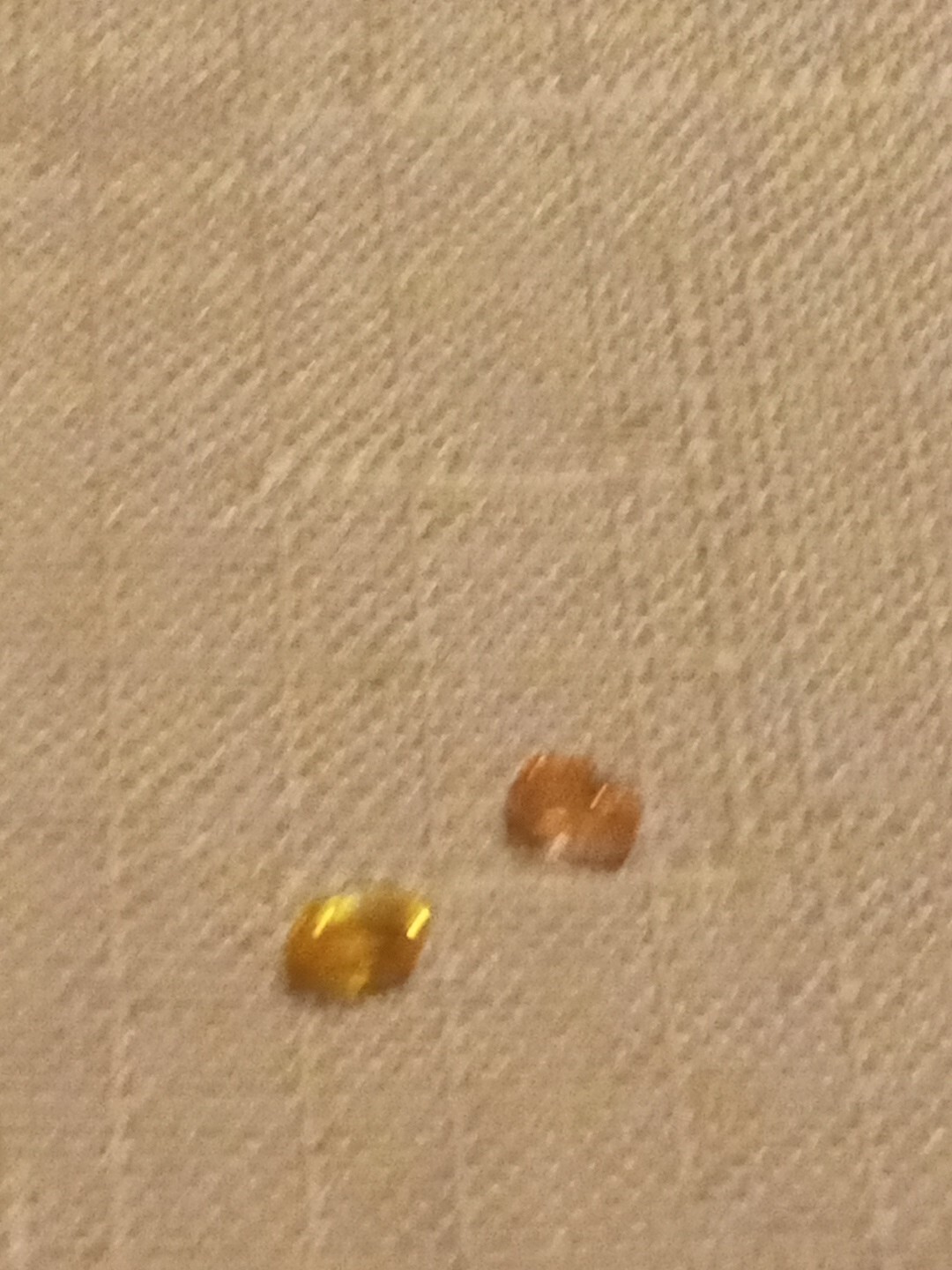 .50 T.C.w. Pair Orange Oval Shape Natural Sapphire Heated Lot Op1