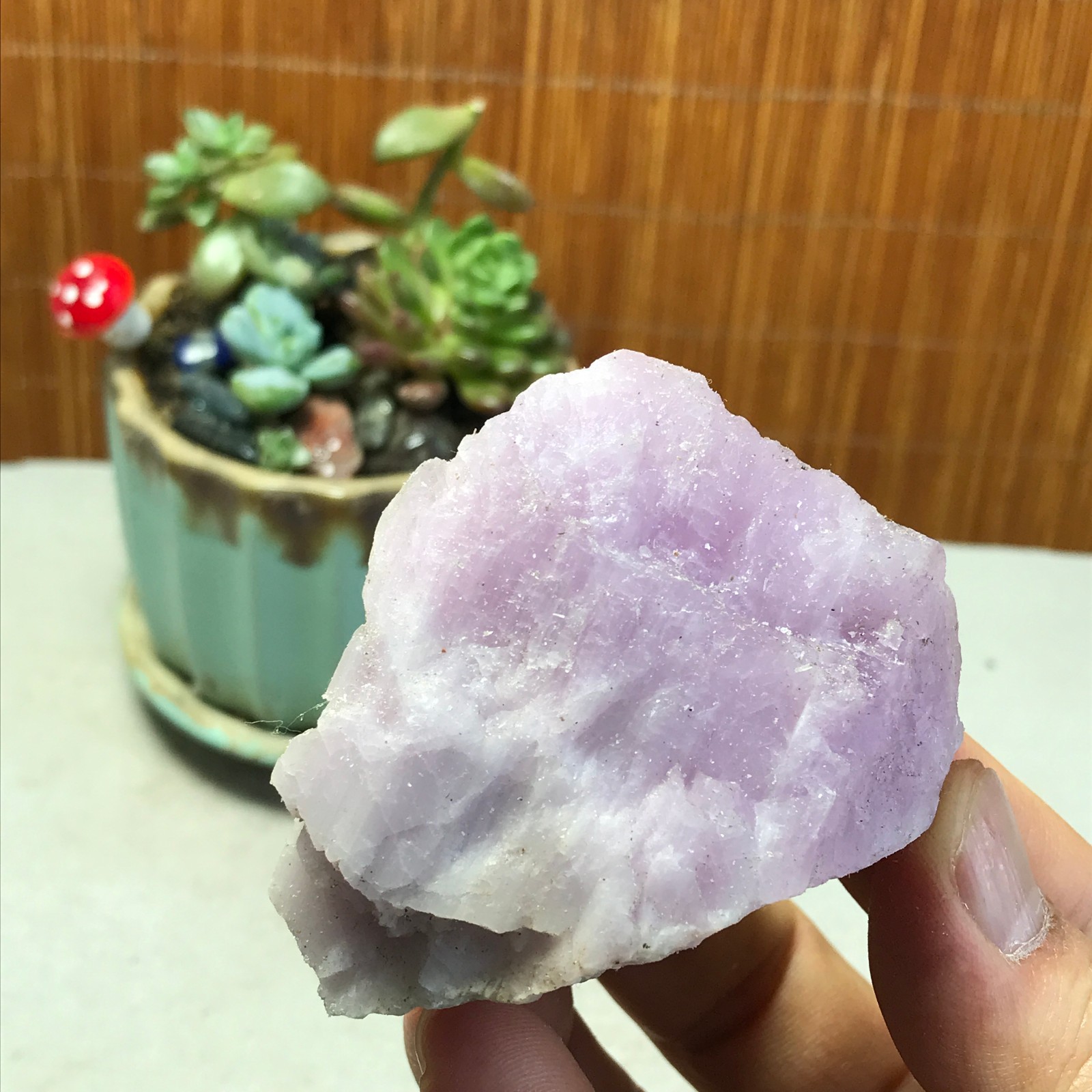 67-48-30mm NATURAL ROUGH KUNZITE PINK SPODUMENE CRYSTALS 115g A5347