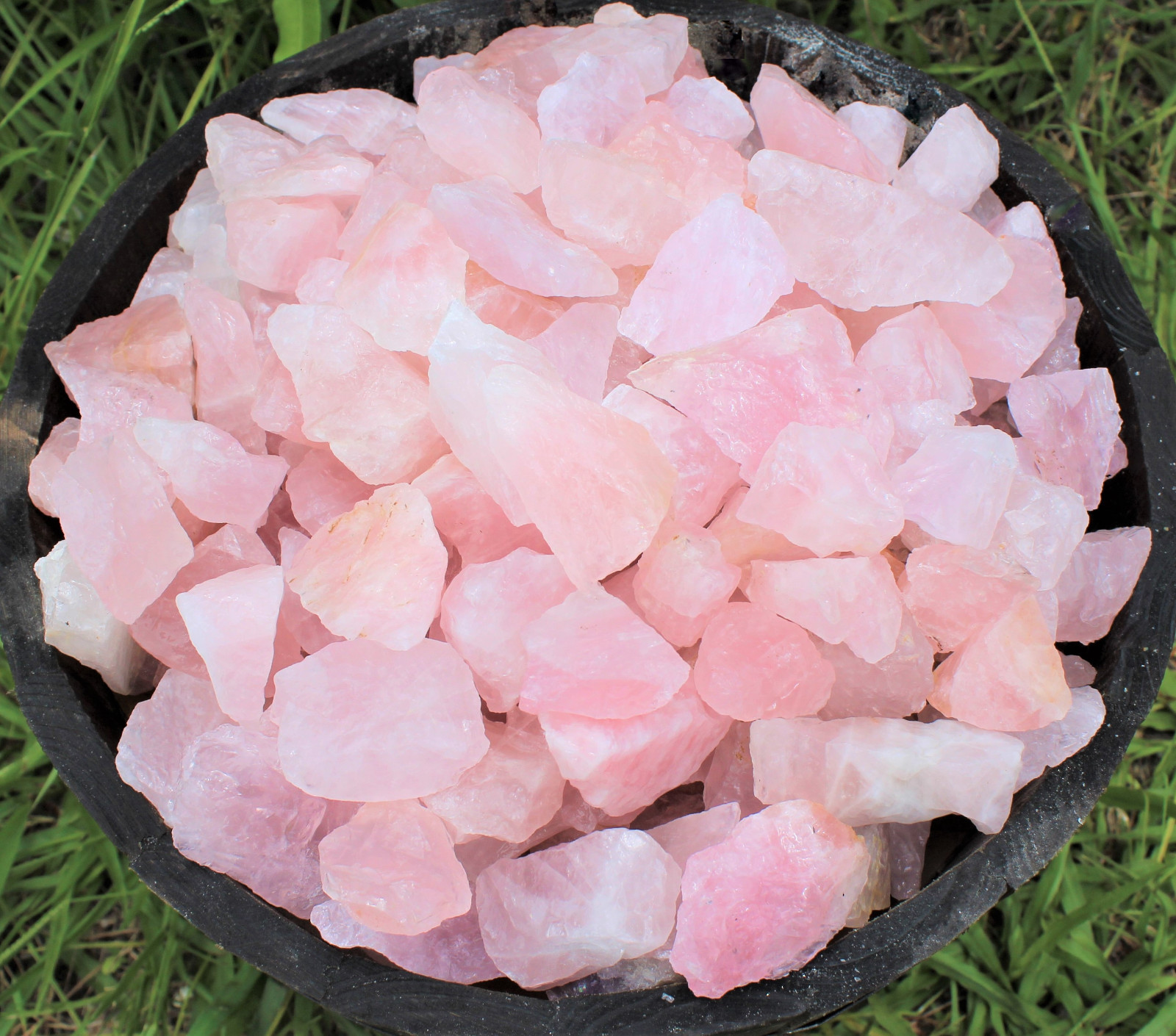Single LARGE Rough Rose Quartz Raw Crystal Love Stone Natural Specimen (2″-3″)