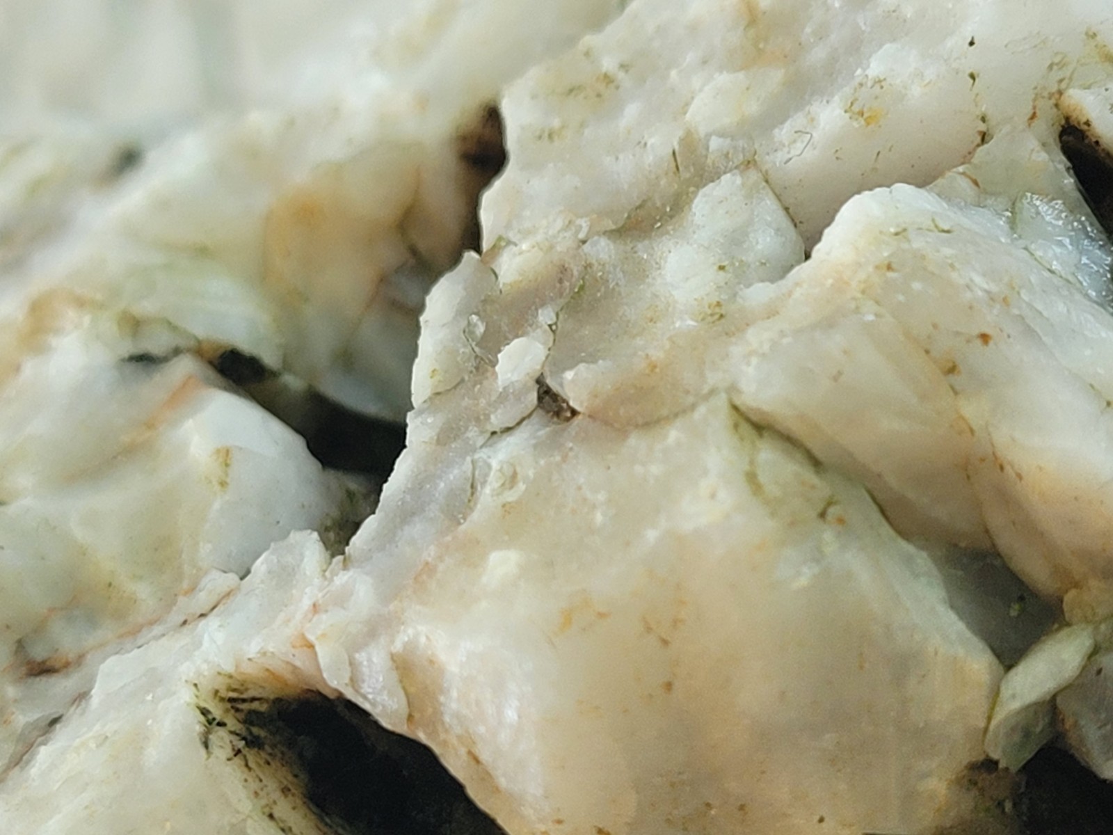 Natural White Quartz & Black Tourmaline Pegmatite Specimen 3 lb 9.5 oz Arkansas