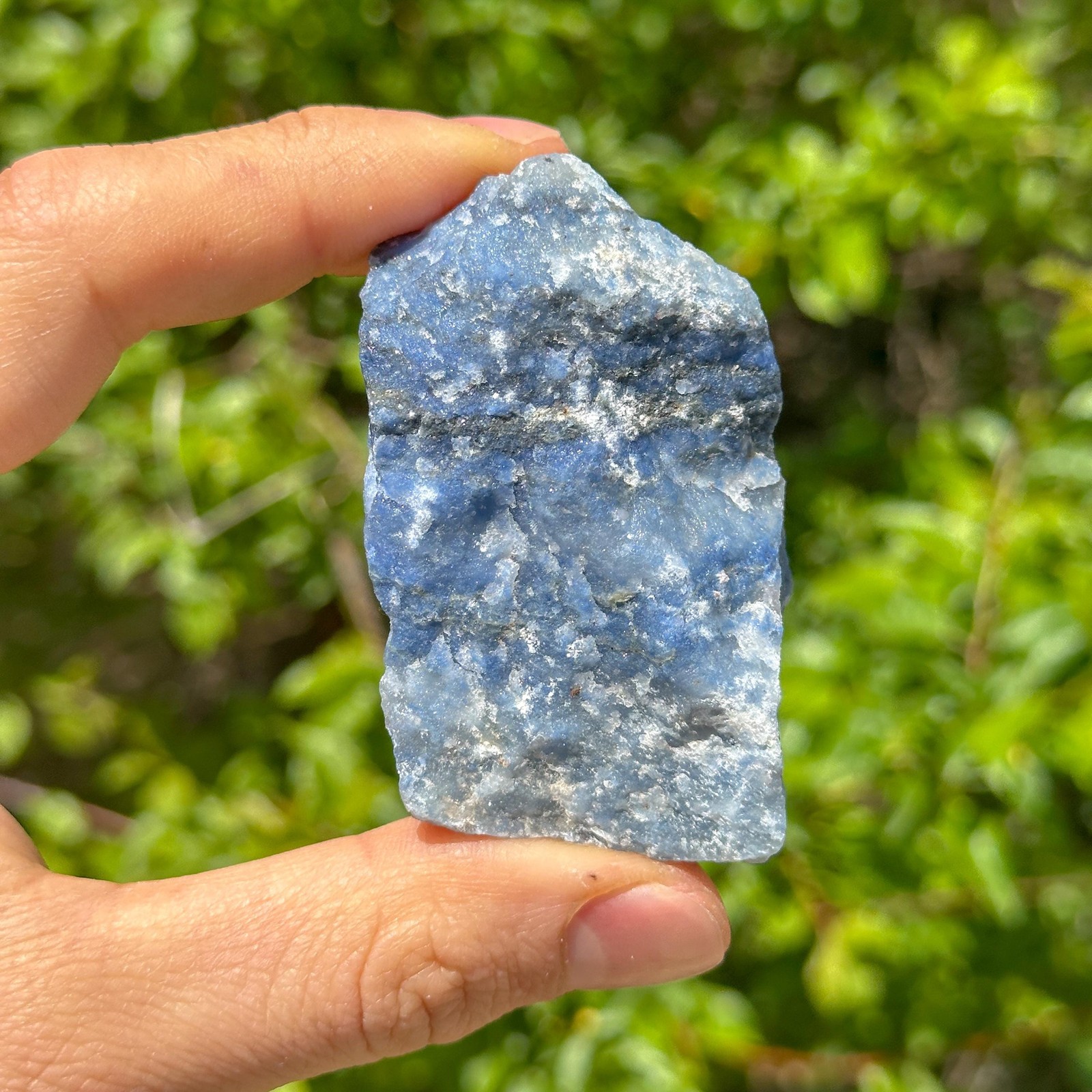 Rough Blue Quartz Crystal / Raw Natural Stone / Expression Crystal
