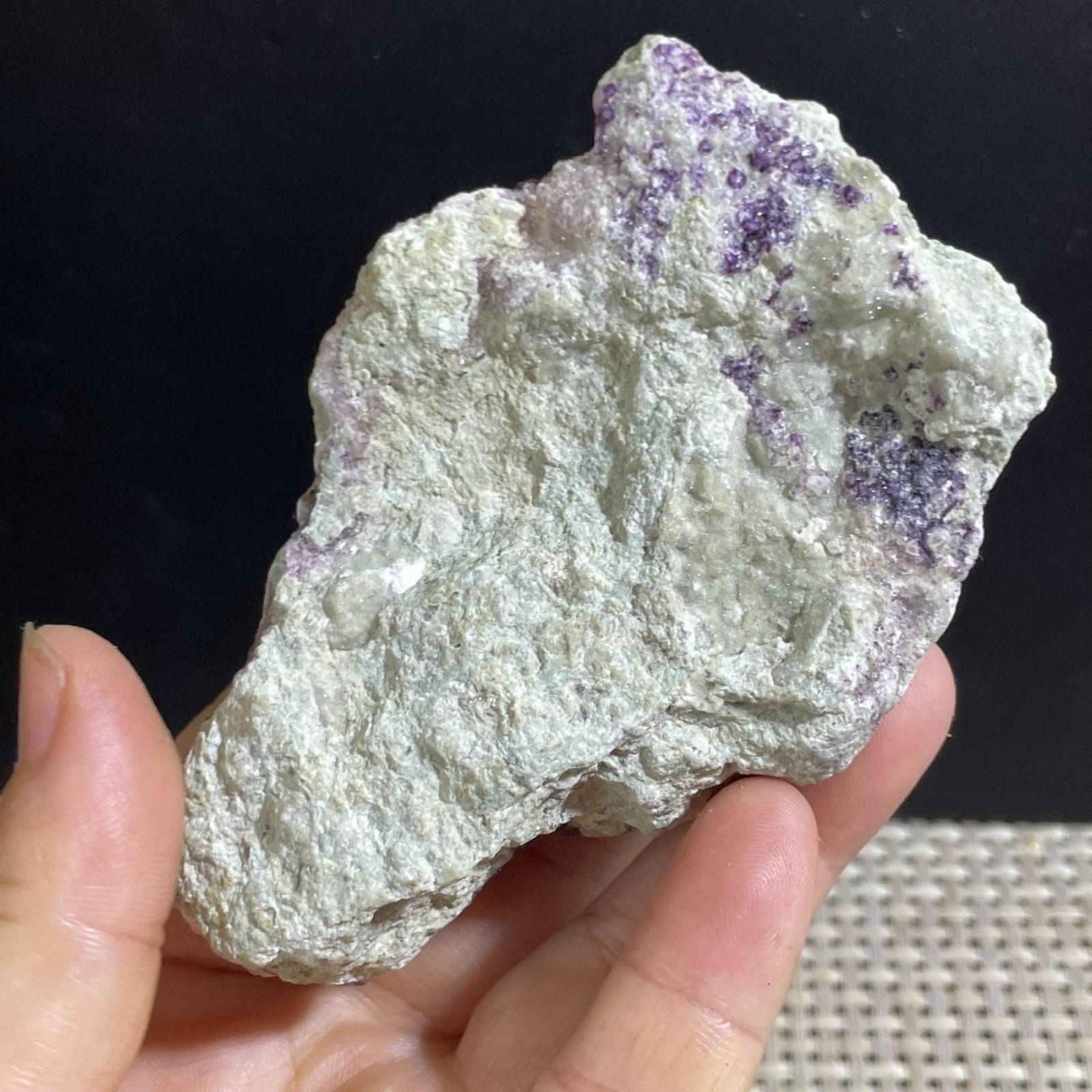 186g Deep Purple Fluorite Crystal Cluster Mineral Rough