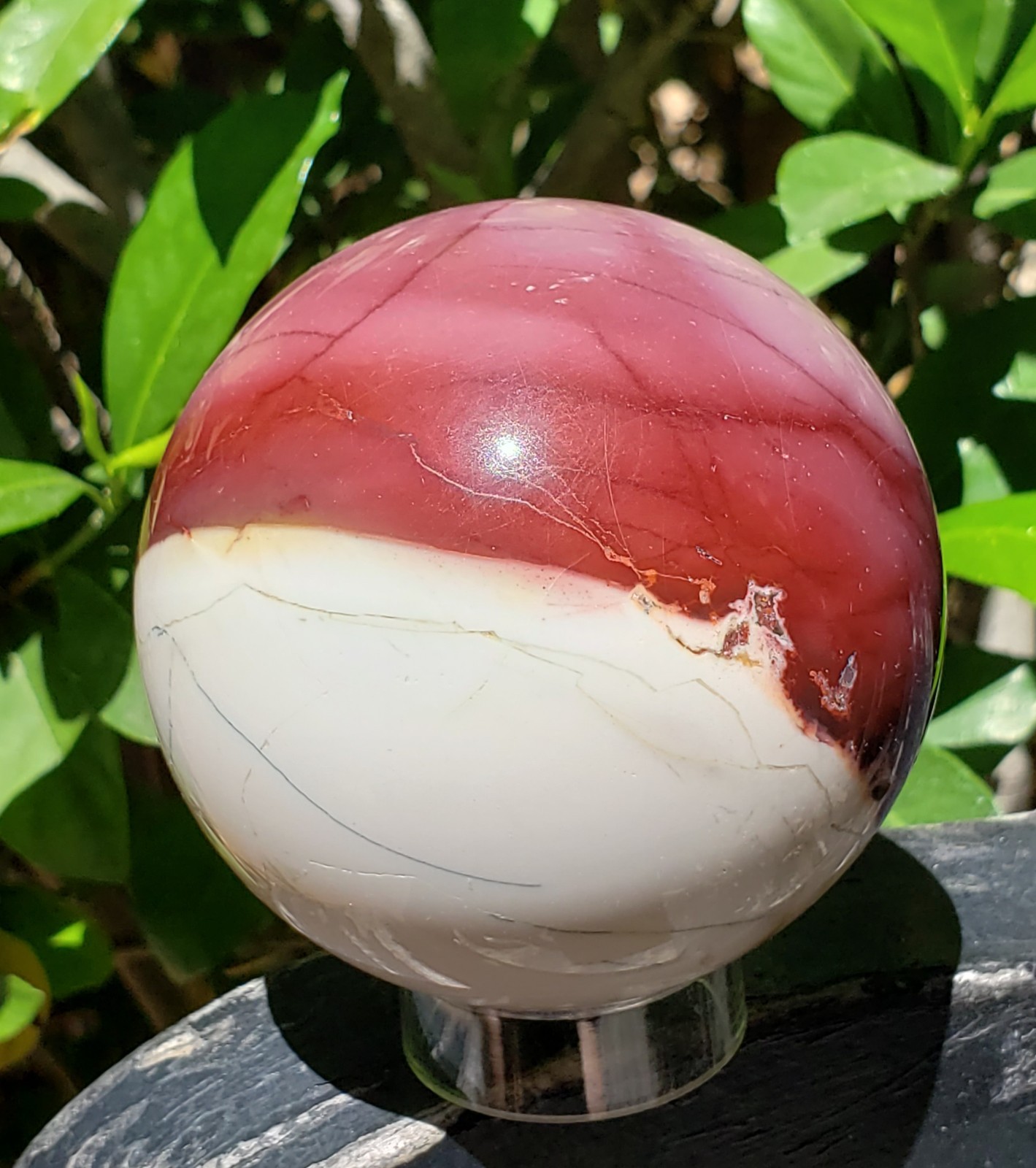 2.75″ Mookaite Jasper Crystal Sphere Ball Orb, 438g or 15.5 oz