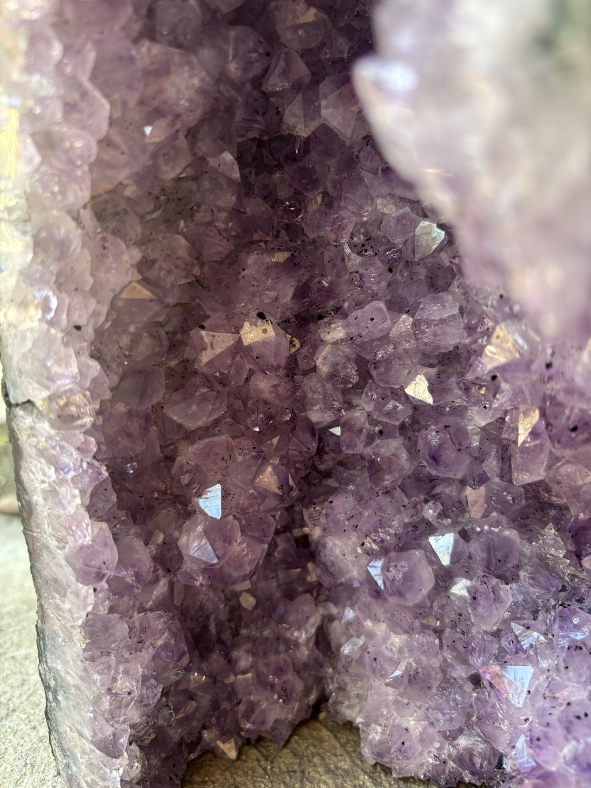 Large Natural Amethyst Crystal Geode Cluster Uruguay/Brazil Origin
