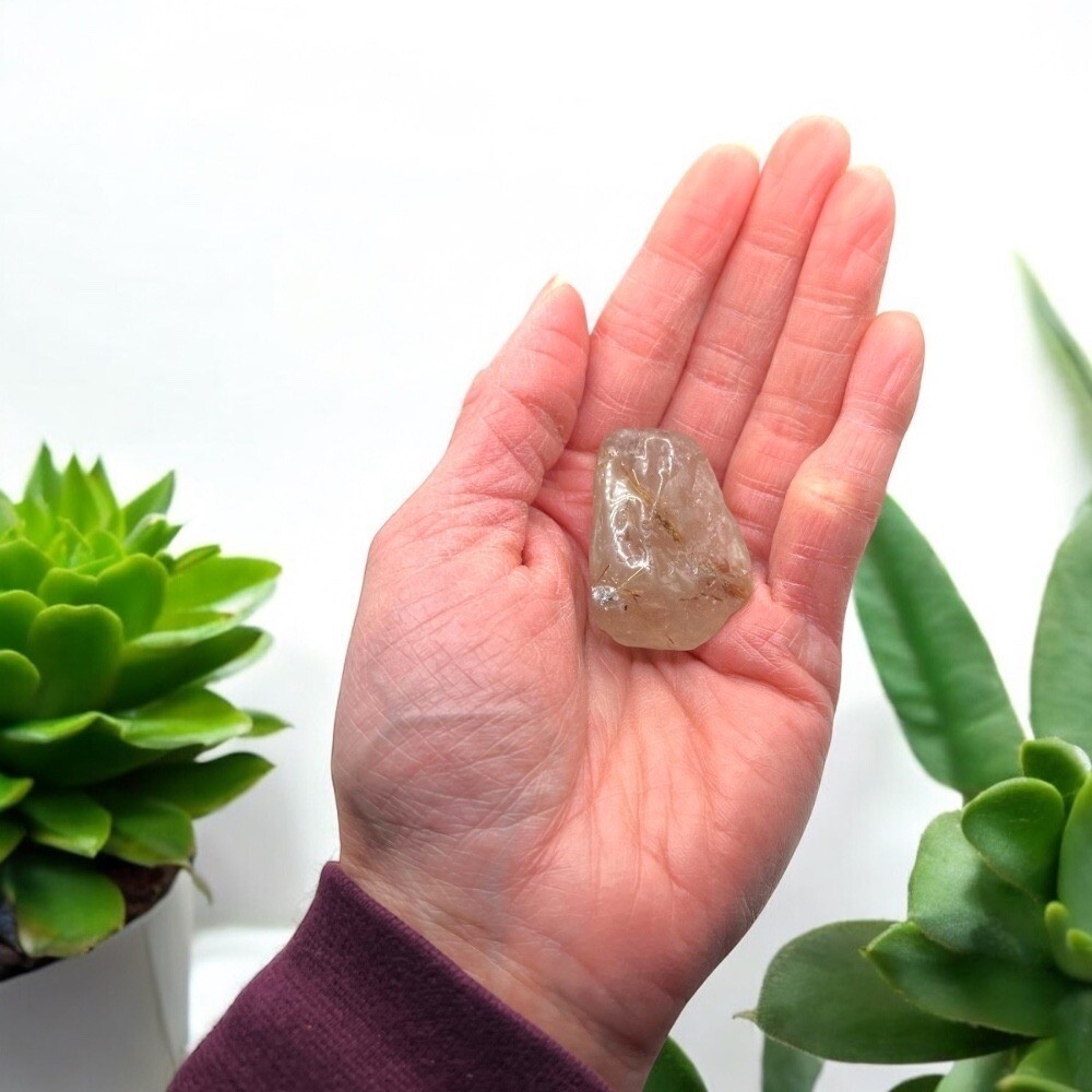 Golden Rutilated Quartz Crystal Freeform