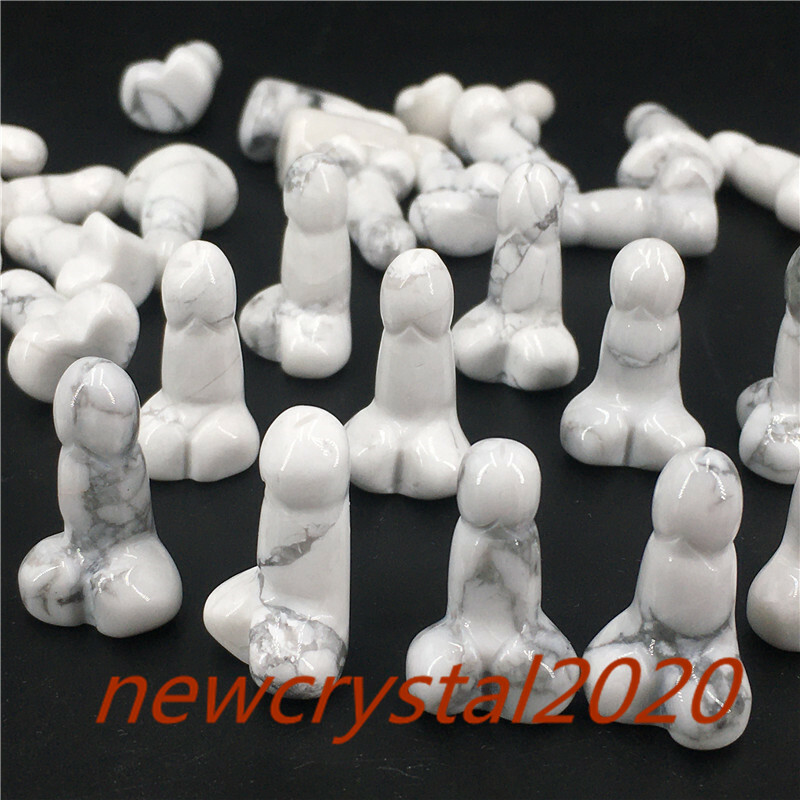wholesale A lot of Natural Quartz Small Penis Massage Crystal Wand Healing