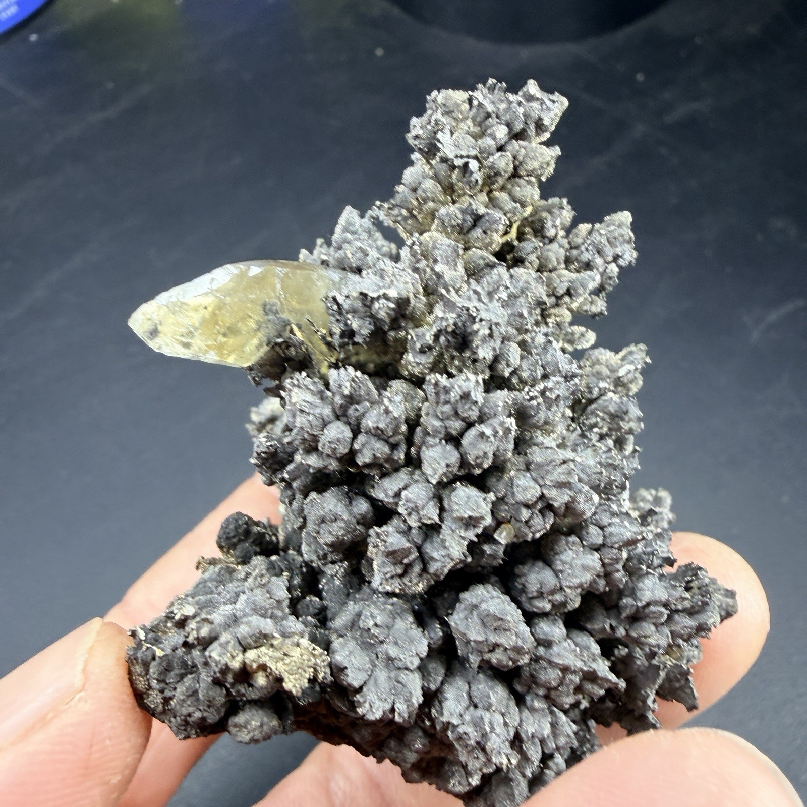 Golden Calcite Crystals on Wild Looking Chalcopyrite Matrix / Missouri *VIDEO*