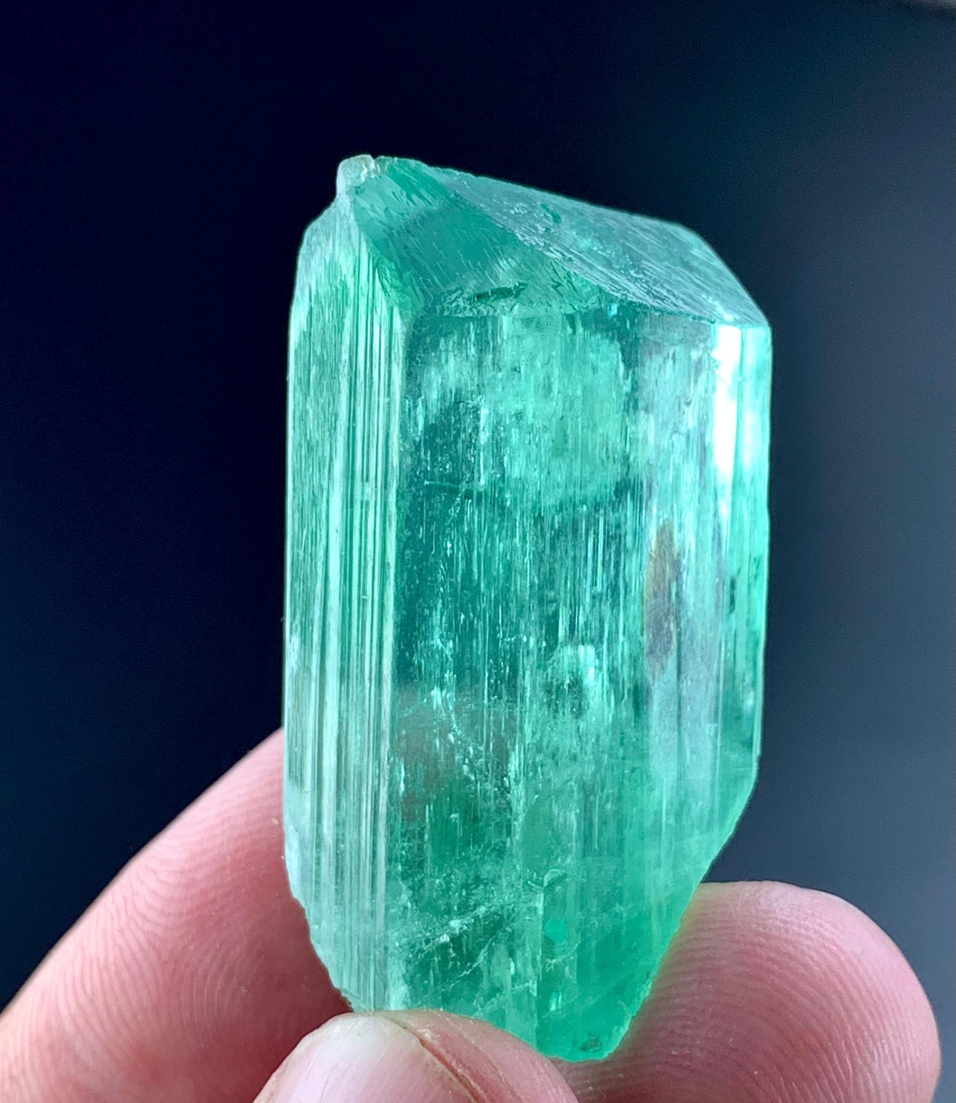 104 Carat Green Kunzite Crystal From Afghanistan