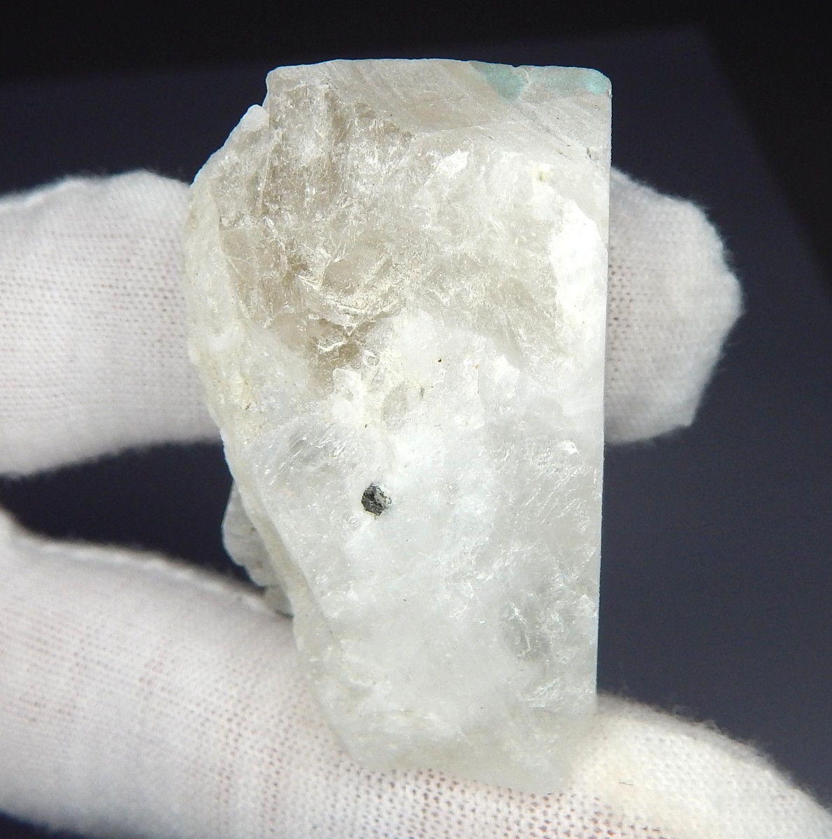 173g Lot Rainbow Moonstone with Adularescence Tourmaline Hematite Natural Mined