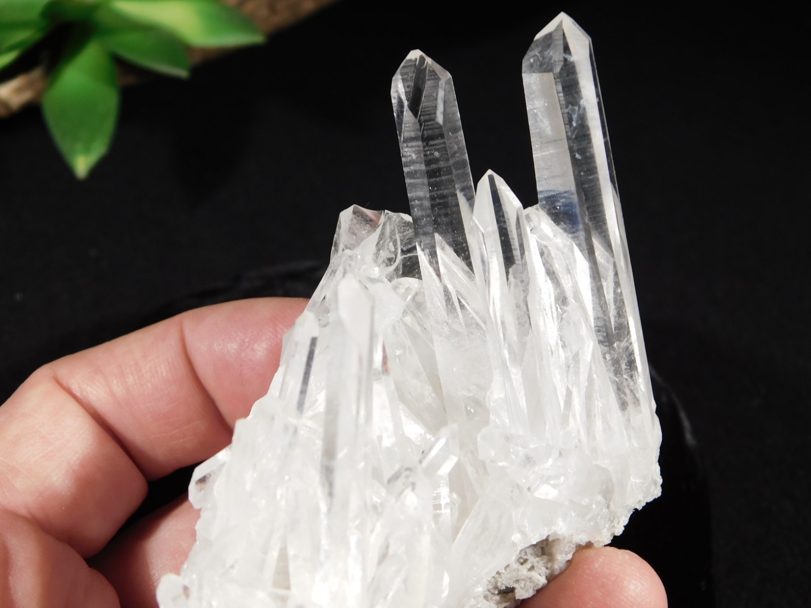 VERY TRANSLUCENT! Quartz Crystal Cluster Collier Creek ARKANSAS 100gr
