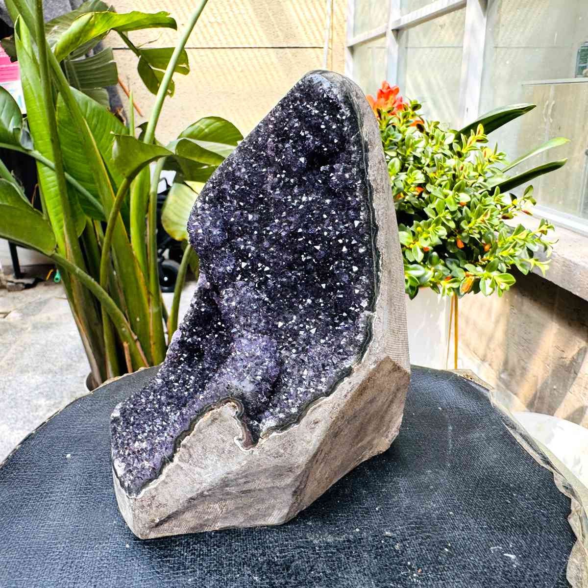 3.28LB Natural Uruguayan Amethyst Cluster Cave Display Specimen Healing