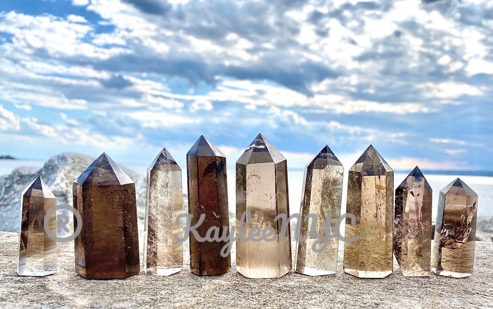 Wholesale Lot 1 Lb Natural Smoky Quartz Obelisk Tower Point Crystal Energy