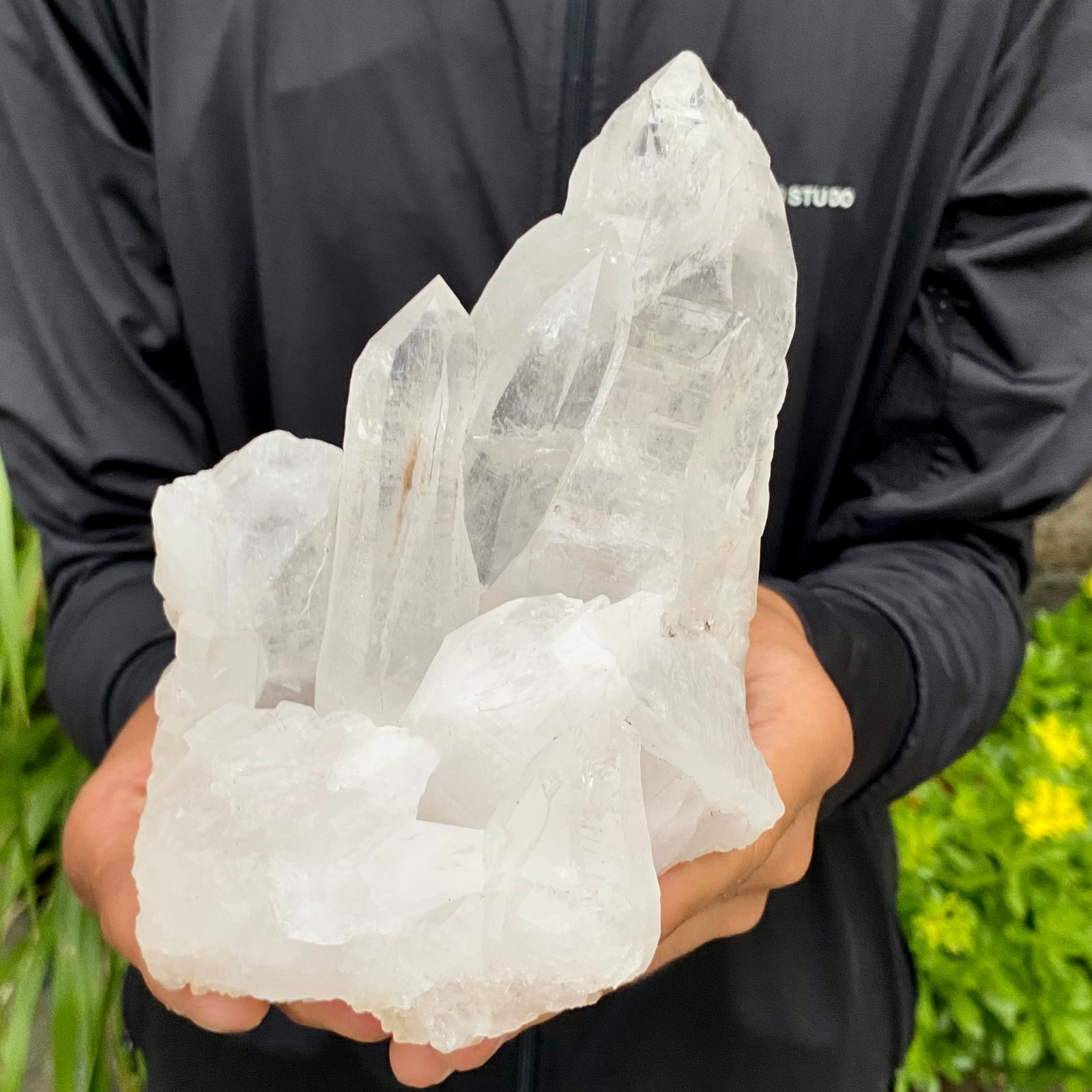 2.2LB A+++Natural white Crystal Himalayan quartz chunk mineralsls