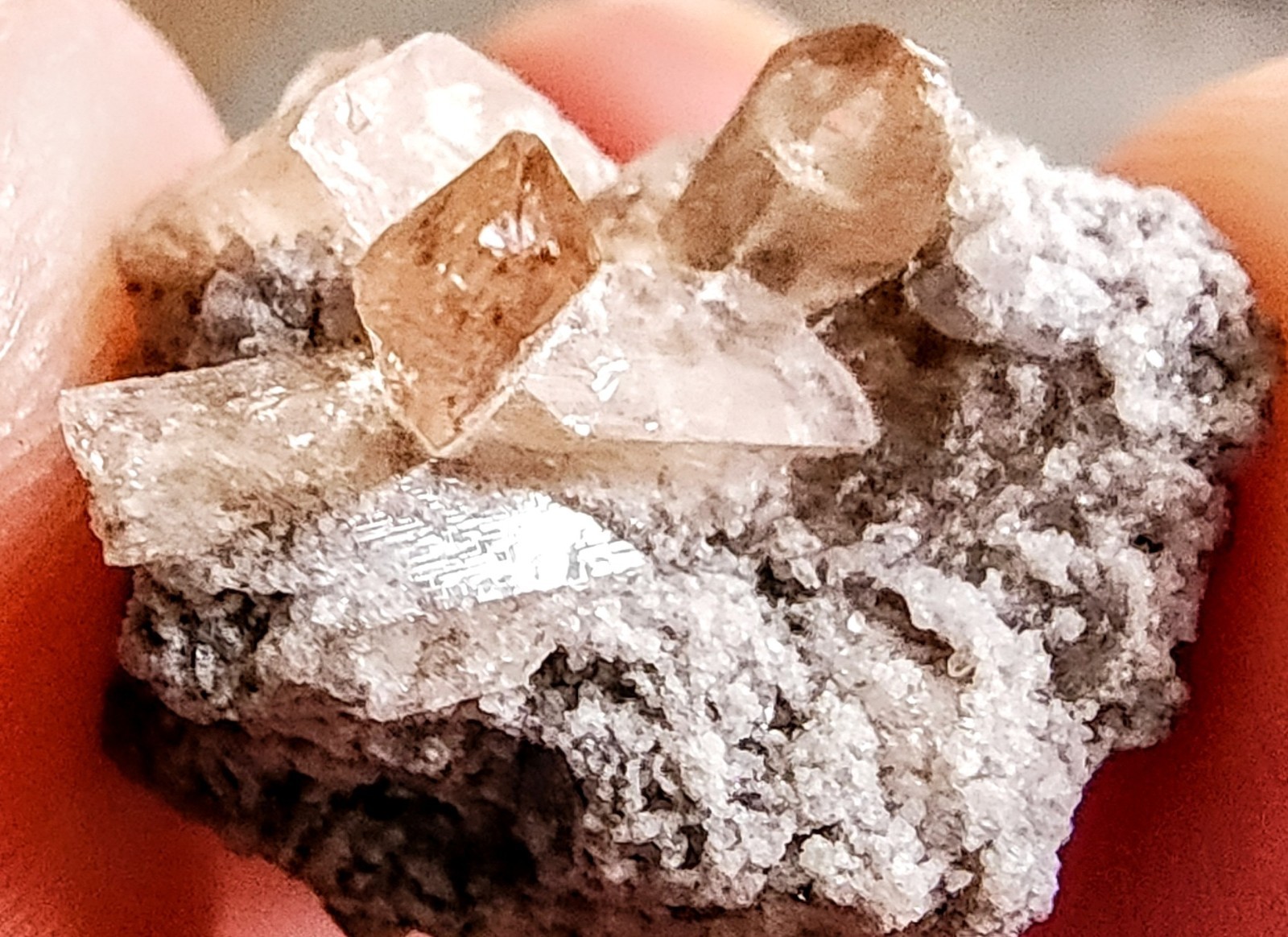 NATURAL GEM TOPAZ ON MATRIX MINI CRYSTAL CLUSTER