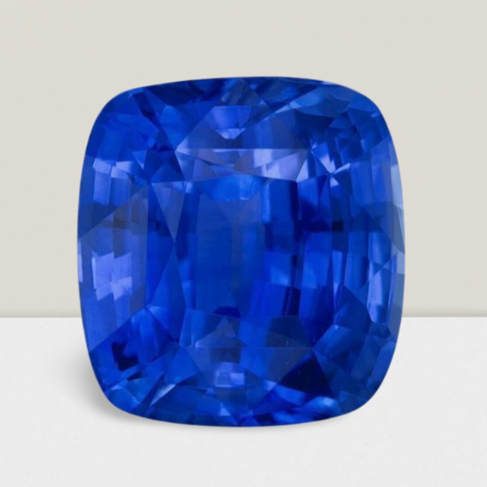 Blue Sapphire Cushion Cut Gemstone 4.51 Cts – 11 mm Flawless Loose Gem