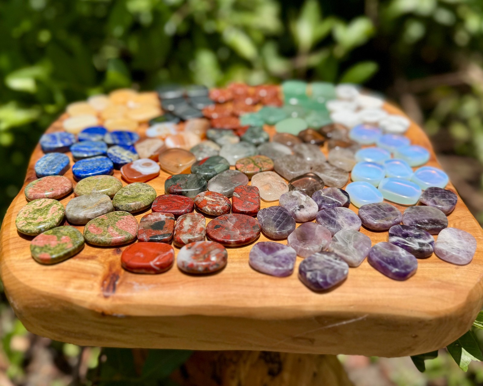 Mini Crystal Palm Stones BUY 2 GET 1 Free: Choose Gemstone (Natural Worry Stone)