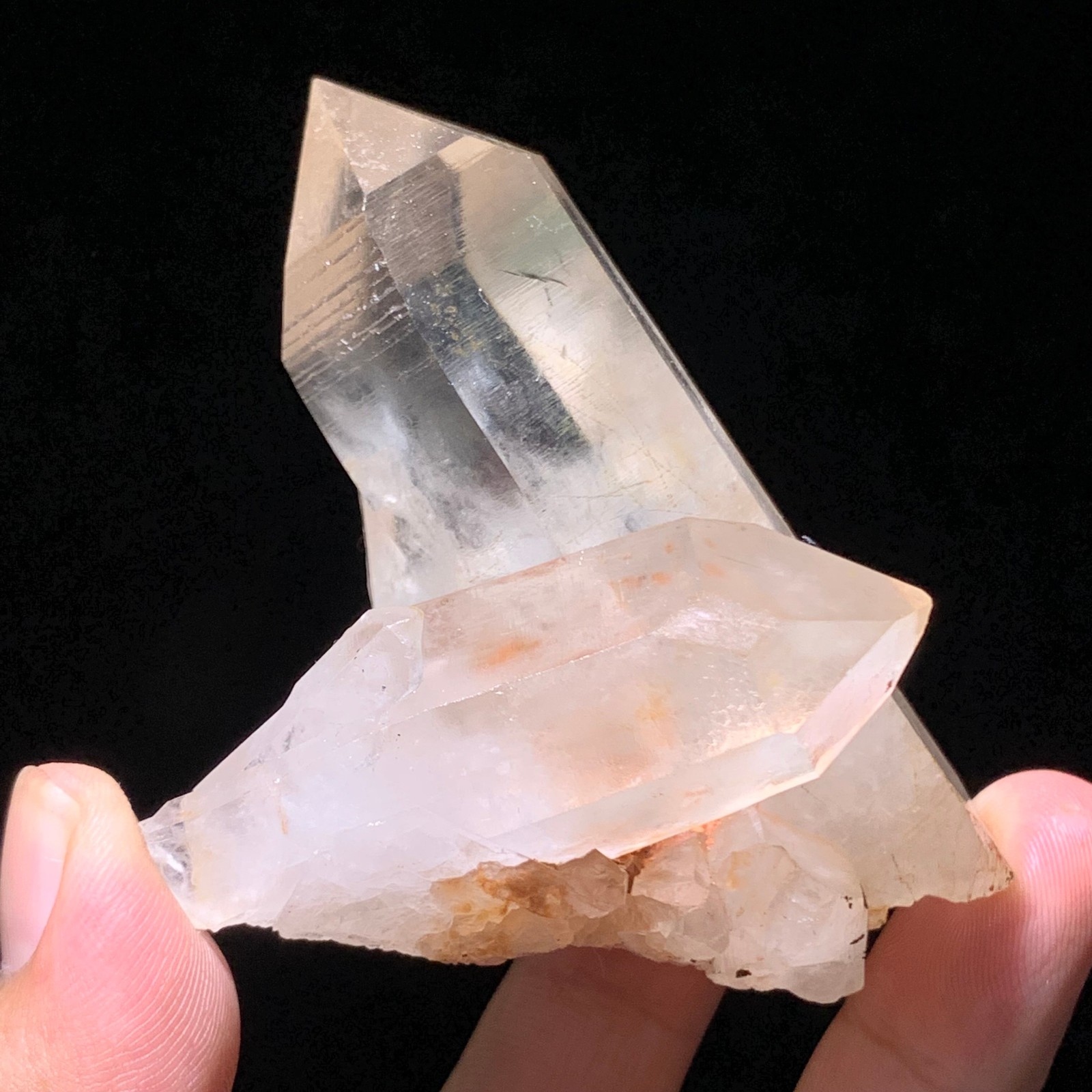 146g Natural white crystal cluster point mineral specimen Chakras Healing