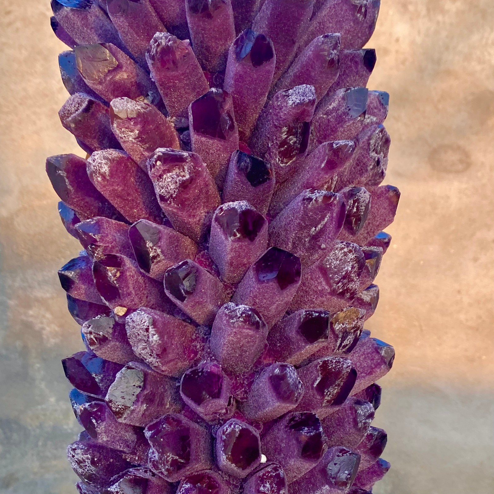 27.88LB New find purple phantom crystal quartz cluster mineral specimen healing